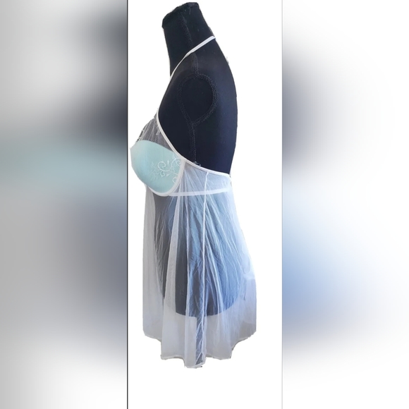 Jezebel Crave Lace Halter Underwire Chemise & G-string Set Womens Size Small - Picture 3 of 4